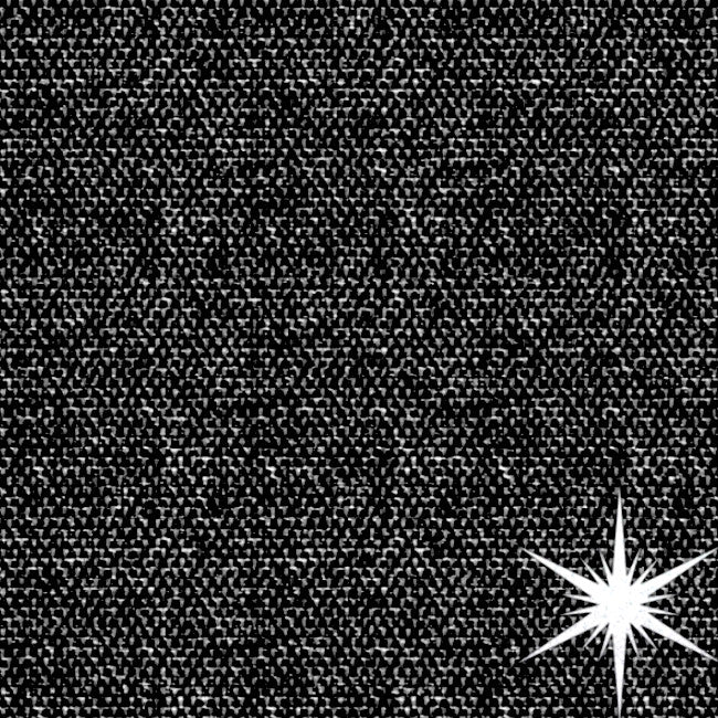 Royal Black Lurex - Svart vävd jul-/nyårs textilvaxduk med silvereffekt
