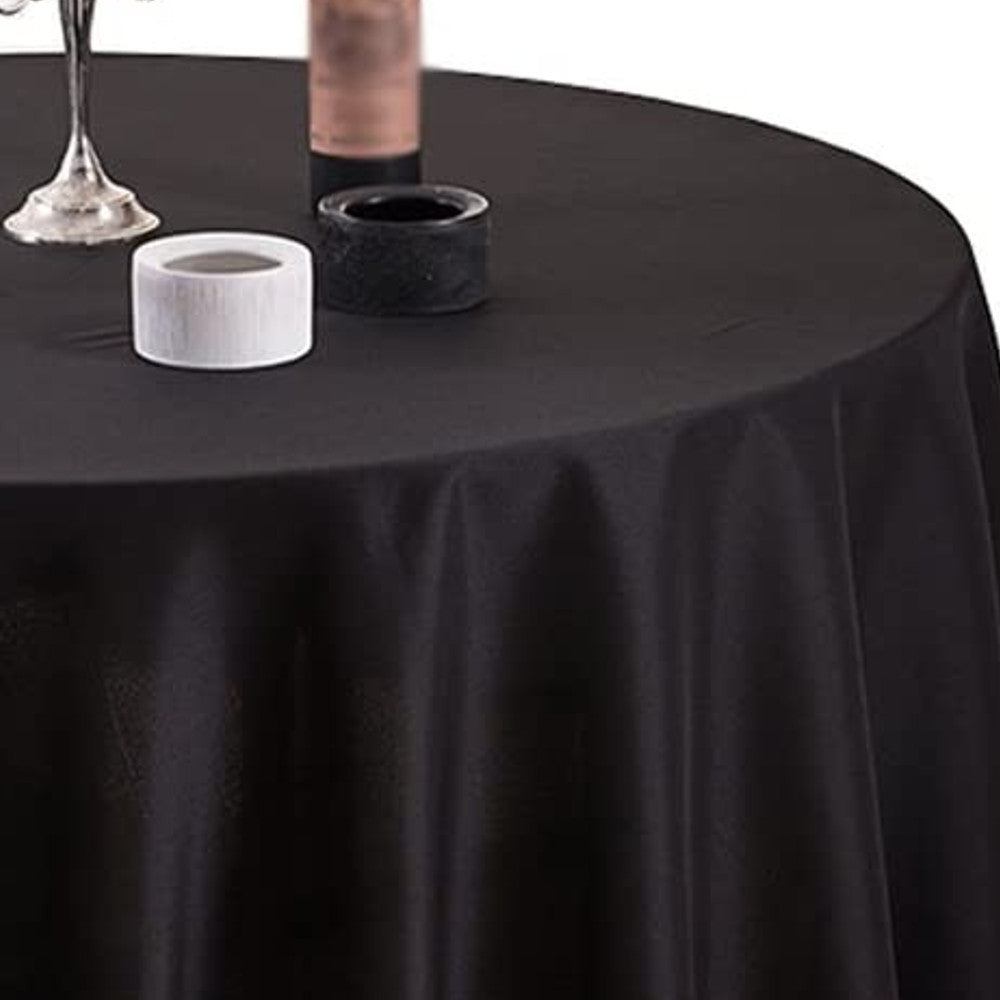 Gastro Ø 180 cm, rund duk 100 % polyester svart