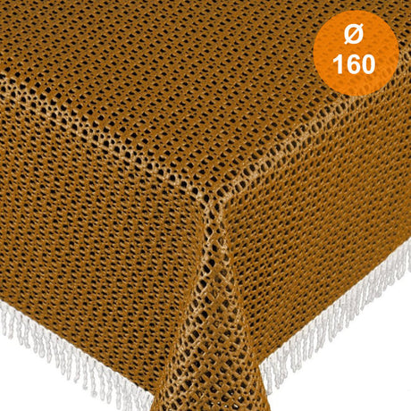 Rustikal Earth sommar duk, rund Ø 160 cm