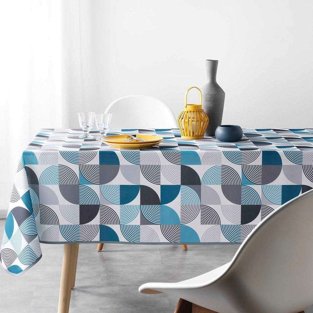 Rythmo Blue 150 x 240 cm, rektangulär duk med fläckskydd