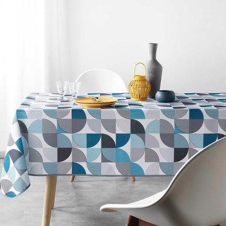 Rythmo Blue 150 x 240 cm, rektangulär duk med fläckskydd