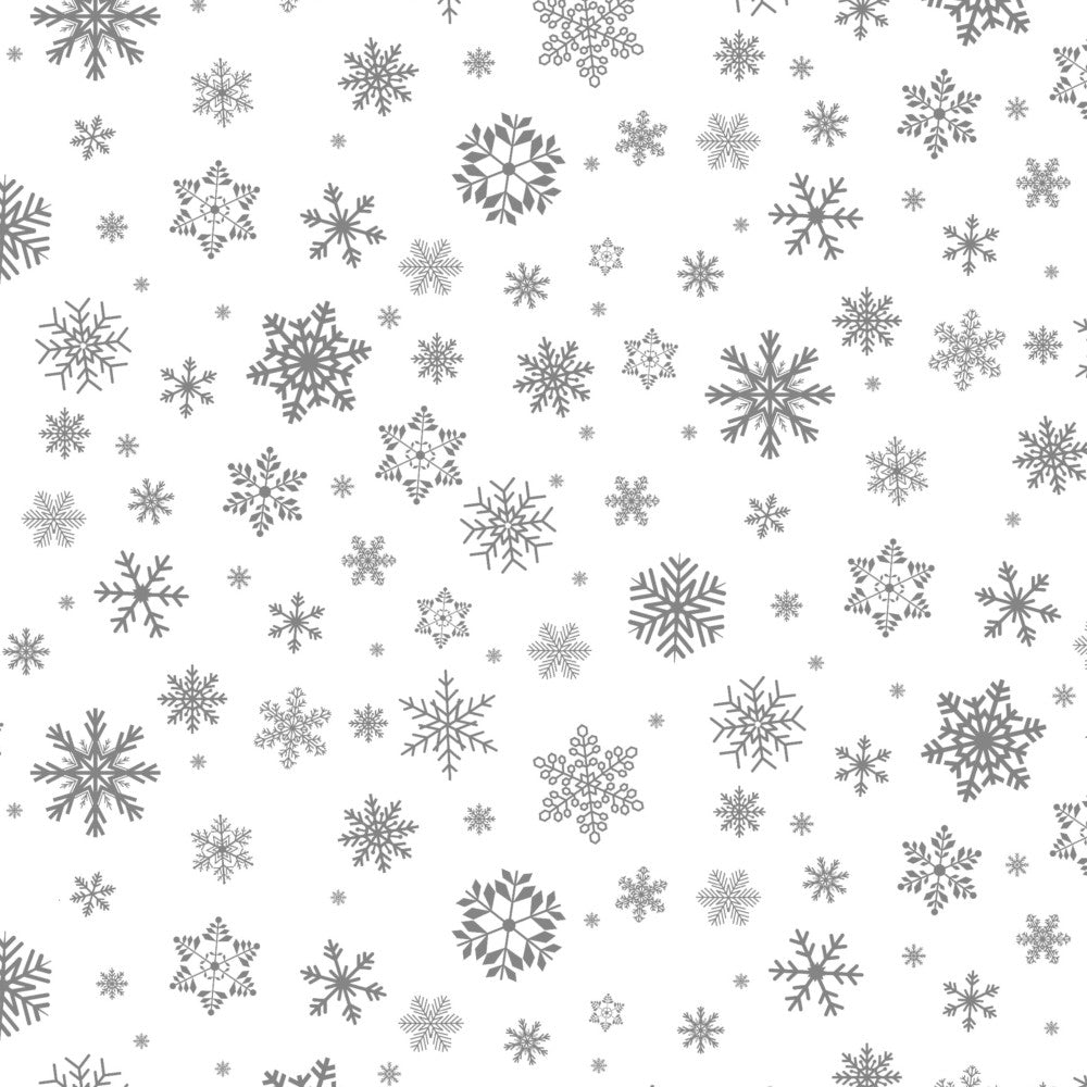 Genomskinlig vaxduk - Snow-White på Klar Plast närbild iskristaller