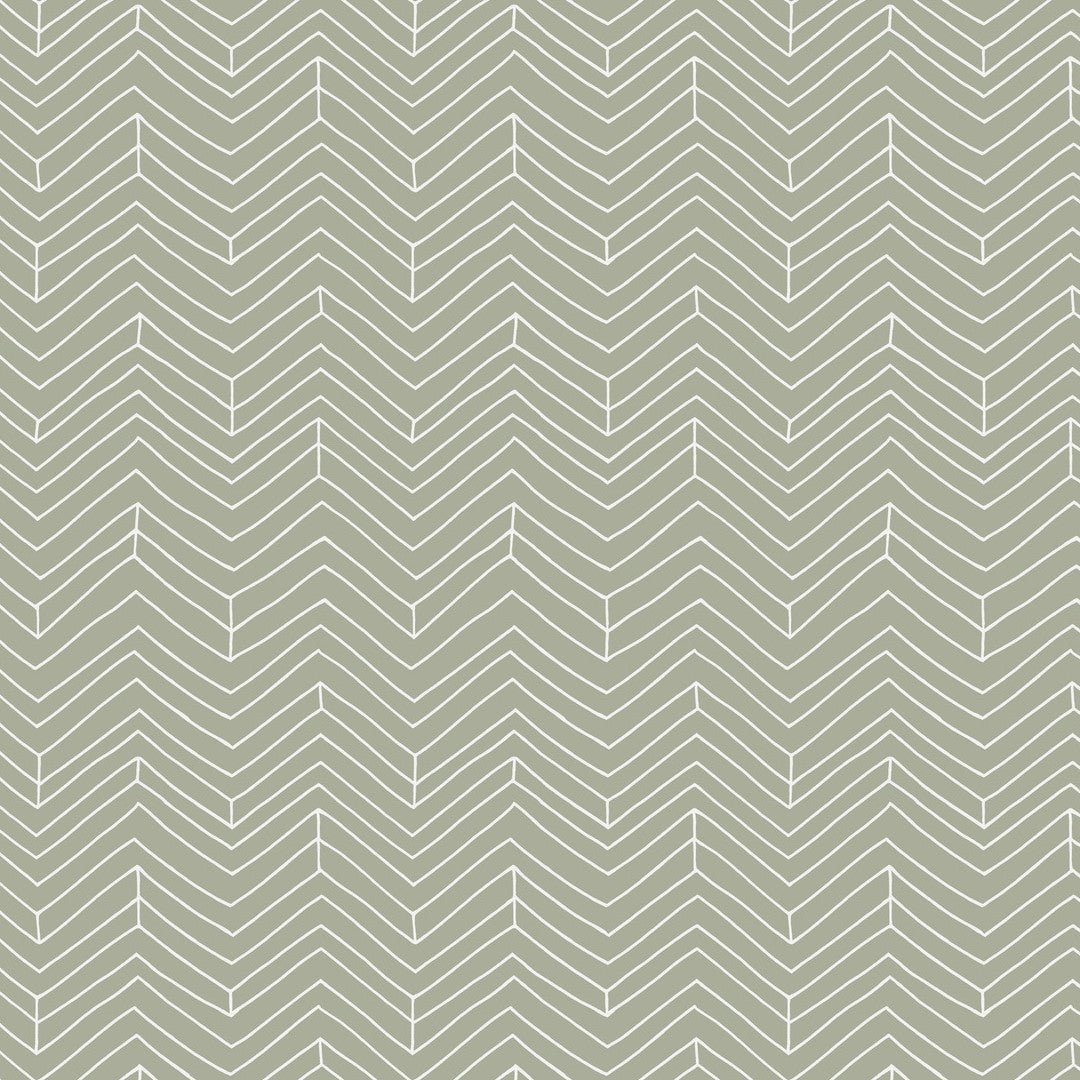 Sabila Sage – Vaxduk i skandinavisk stil med modernt fiskbensmönster n¨rbild