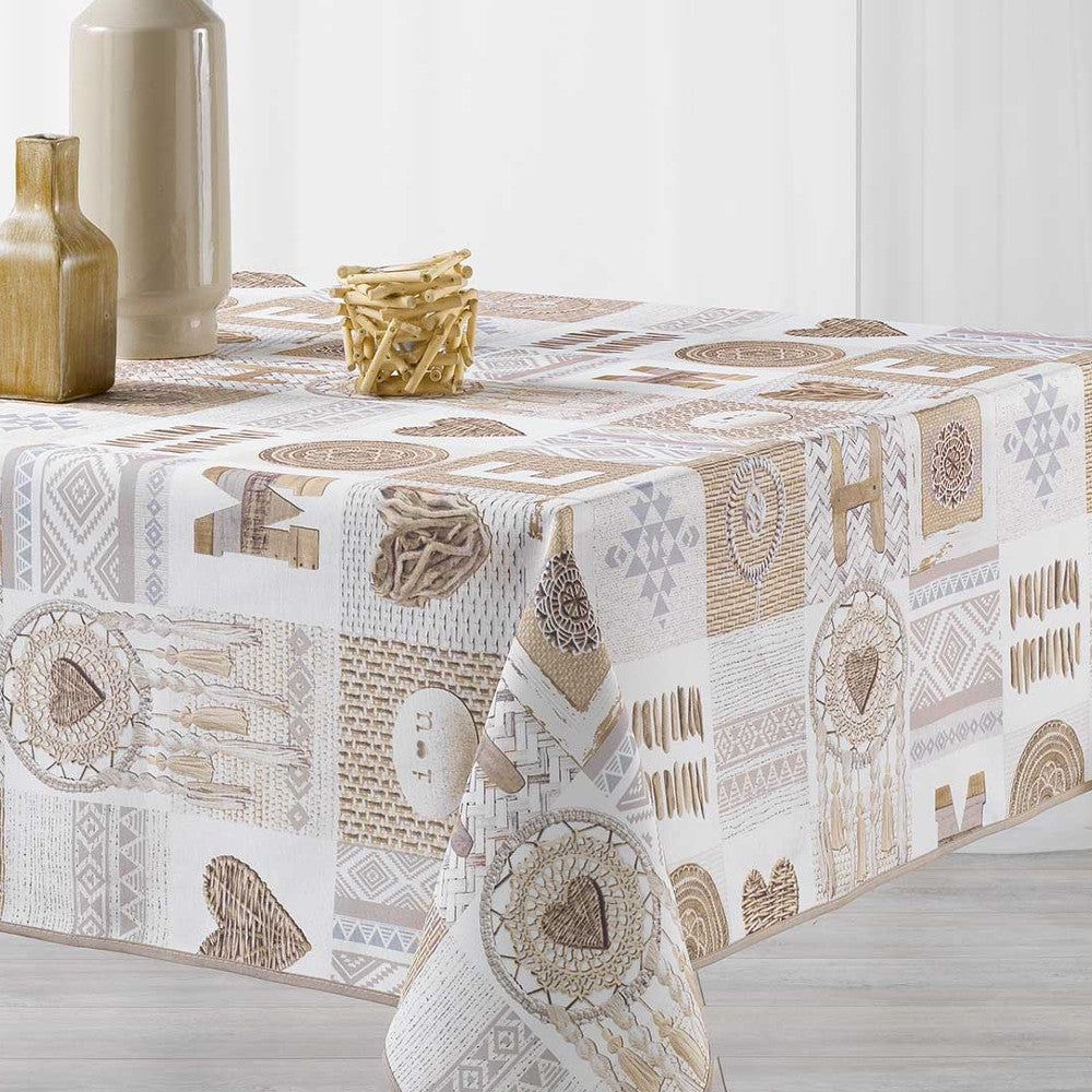 Samos White, duk med fläckskydd, 150 x 240 cm