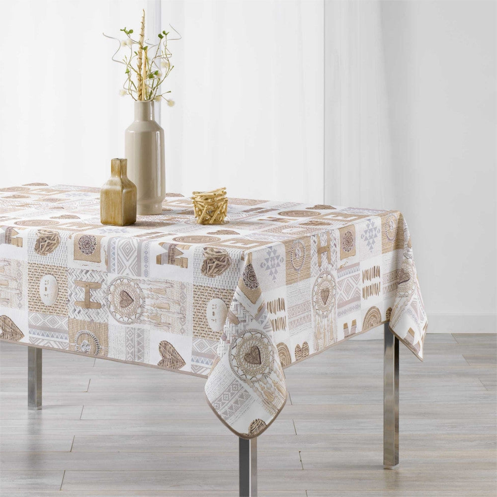 Samos White, duk med fläckskydd, 150 x 240 cm