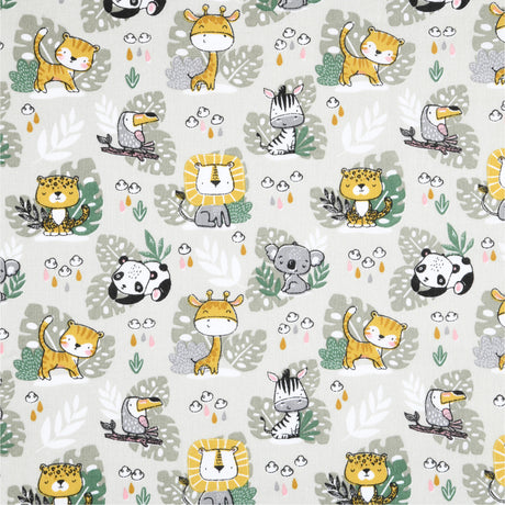 Savana - Textilvaxduk med charmiga djur 135 cm bred