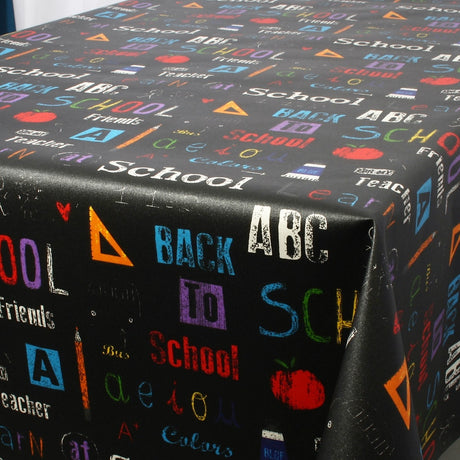 School, Laura Lancelle textilvaxduk - 155 cm bred