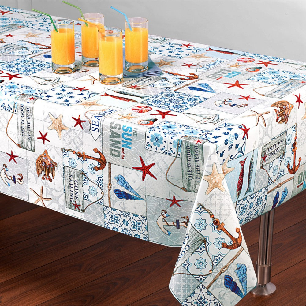 Seaside - Vaxduk med maritima motiv miljöbild