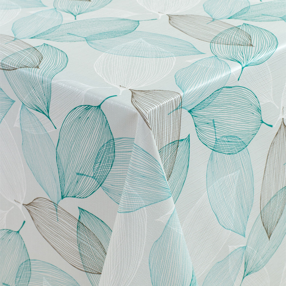 Skogen vid stranden - Rund vaxduk med resår