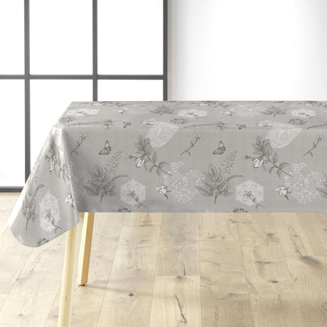 Småfåglar i trädgården - Grå vaxduk med finkar