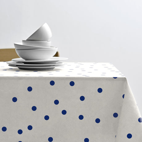 Solaris Royal Blue - Södahl textilvaxduk i 100 % bomull med glidskydd