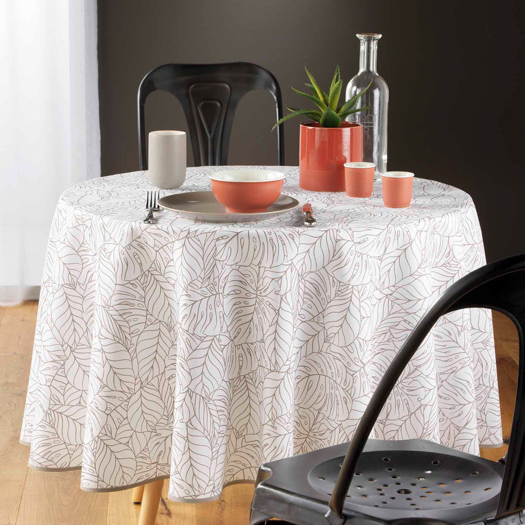 Solea - Ø 180 cm, rund duk med fläckskydd