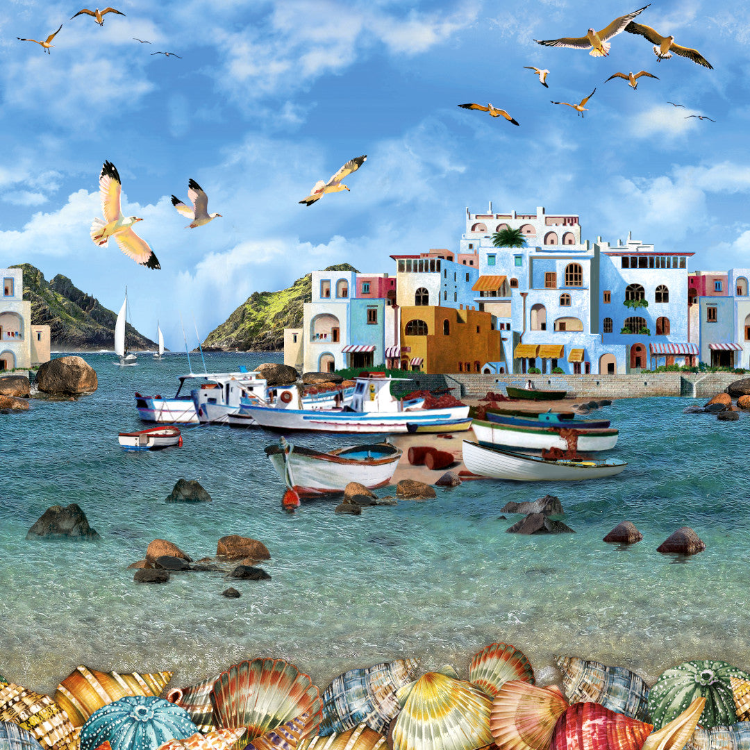 Sommar i Grekland - Vaxduk med semesterstämning