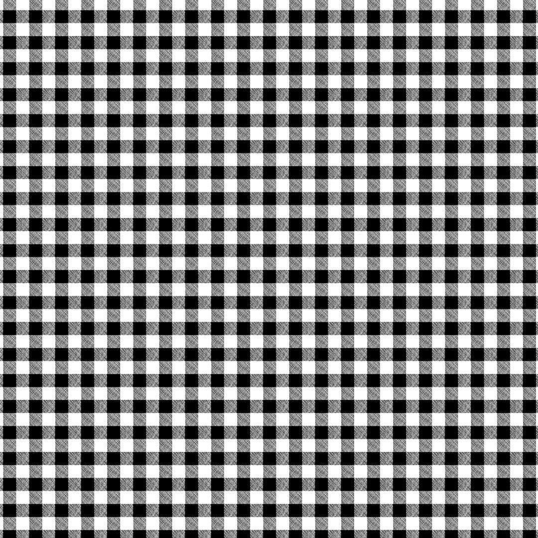 Vaxduk med klassiska 1,5 x 1,5 cm rutor – 140 cm bred – Svart, mönster