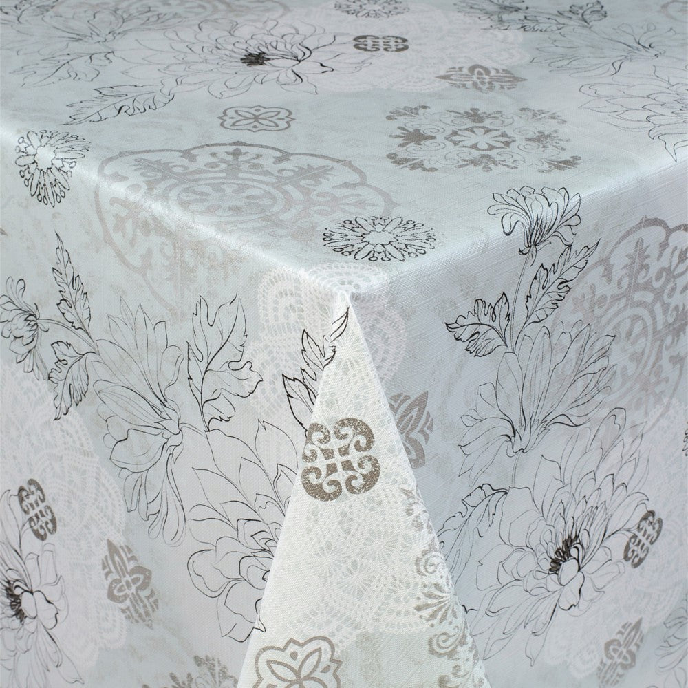 Vaxduk - Streckblommor i ljusa färger