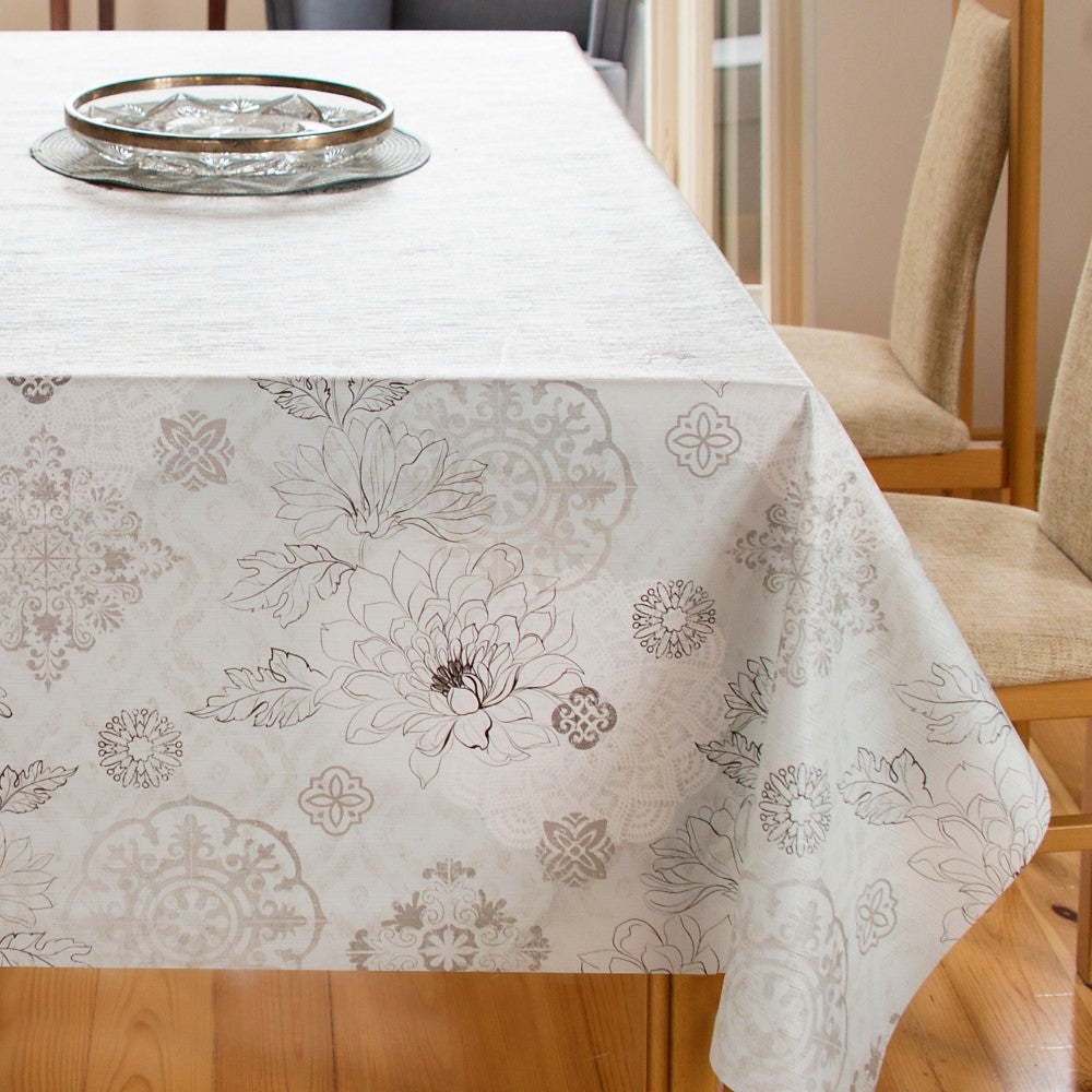 Vaxduk - Streckblommor i ljusa färger