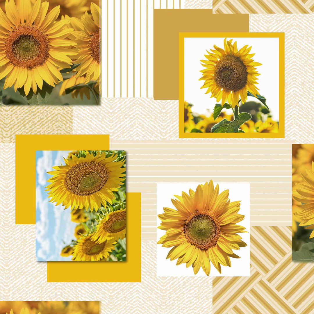 Sunflower - Sommarvaxduk med solrosor