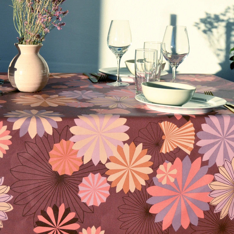 Engel Purple - Notes by Susanne Schjerning - textilvaxduk med glidskydd