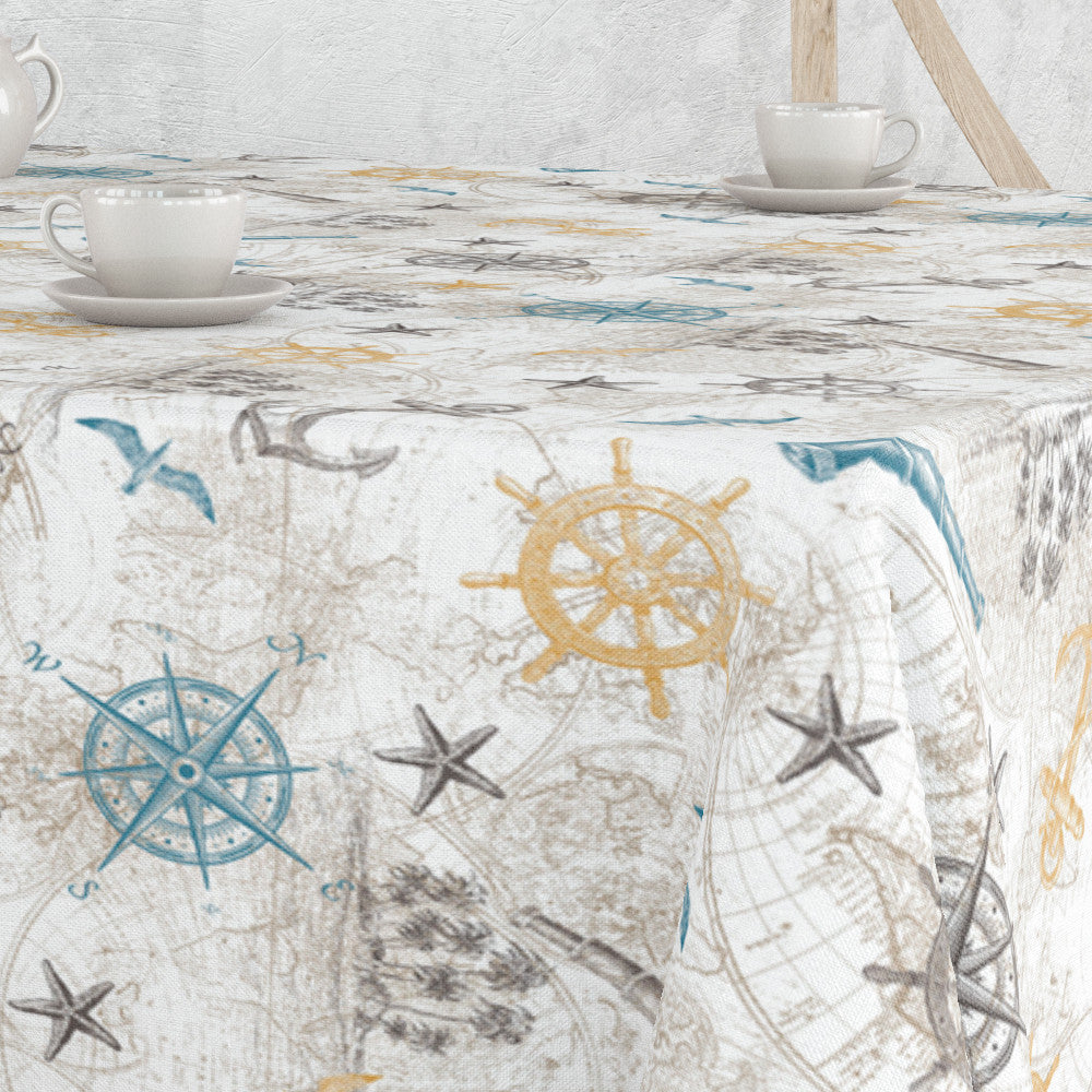 TESORO - Textilvaxduk med spännande skattkarta