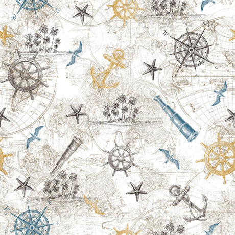 TESORO - Textilvaxduk med spännande skattkarta