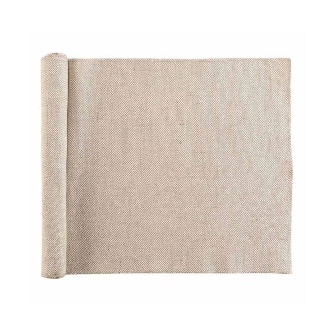 Tessi Beige bordslöpare i jute 35 x 140 cm