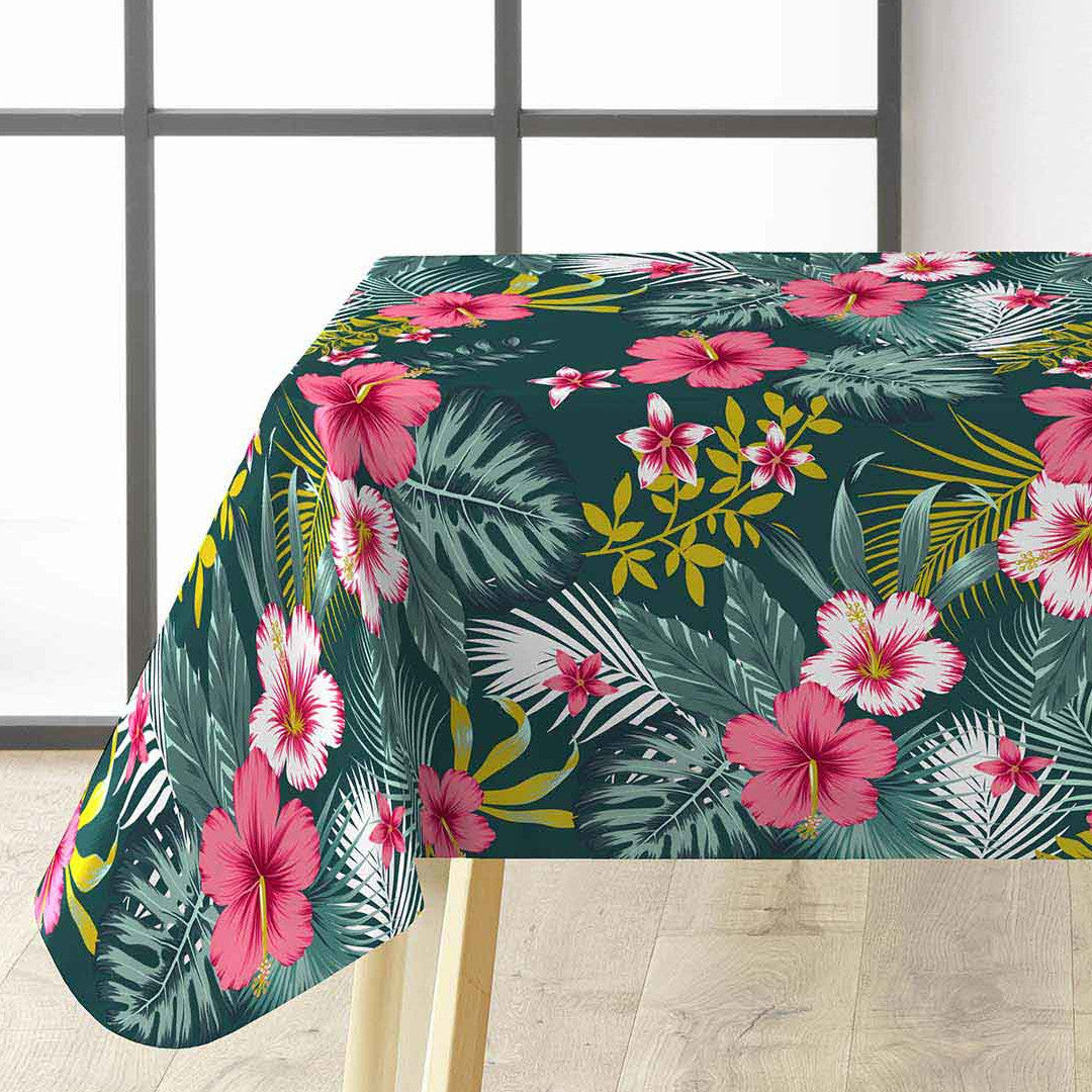 På bordet Textilia Bella - Grön vaxduk