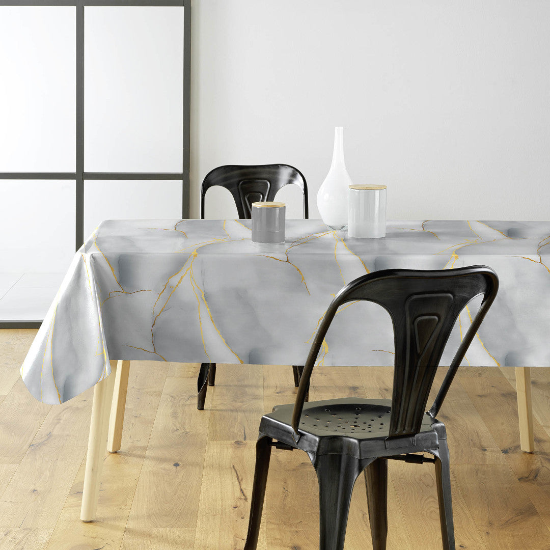 Milöbild av Textilia Glitter Marbrelle - Vaxduk med marmoreffekt, gyllene ådror och glitterdetaljer