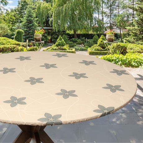 Textilia Glitter Matcha - Rund vaxduk med resår