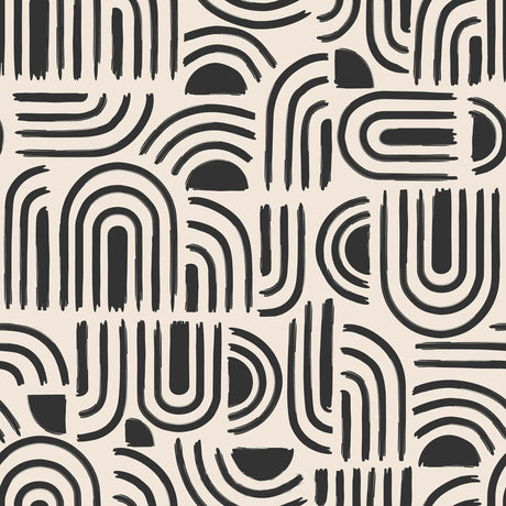 Textilia Pandorine Svart - Rund vaxduk med resår