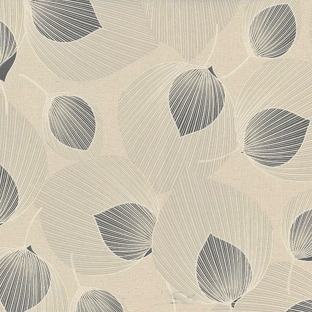 Textilia Helga Grå - Textilia Helga Grå - Vaxduk med ett spännande bladmönster