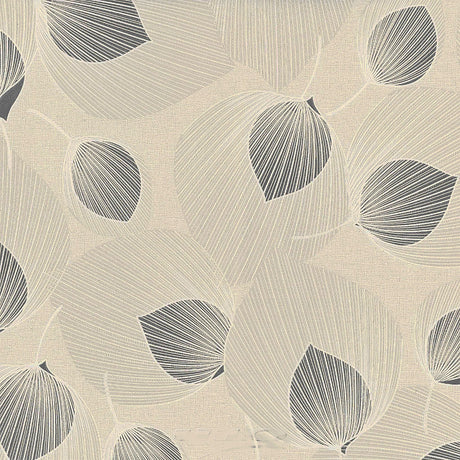 Textilia Helga Grå - Textilia Helga Grå - Vaxduk med ett spännande bladmönster