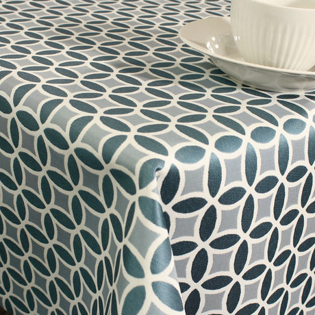 Trama - Textilvaxduk med vackert blått mönster - 140 cm bred