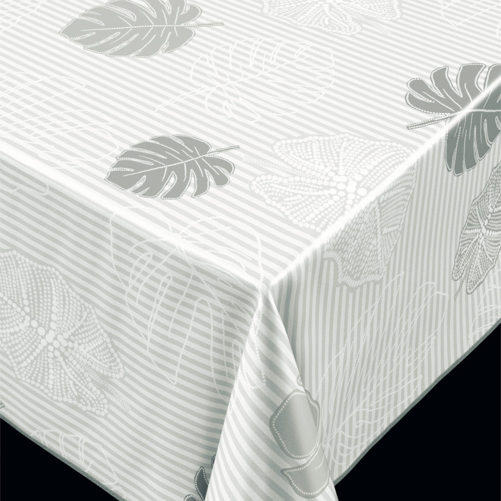 Trend Monstera Grey - PVC-fri vaxduk