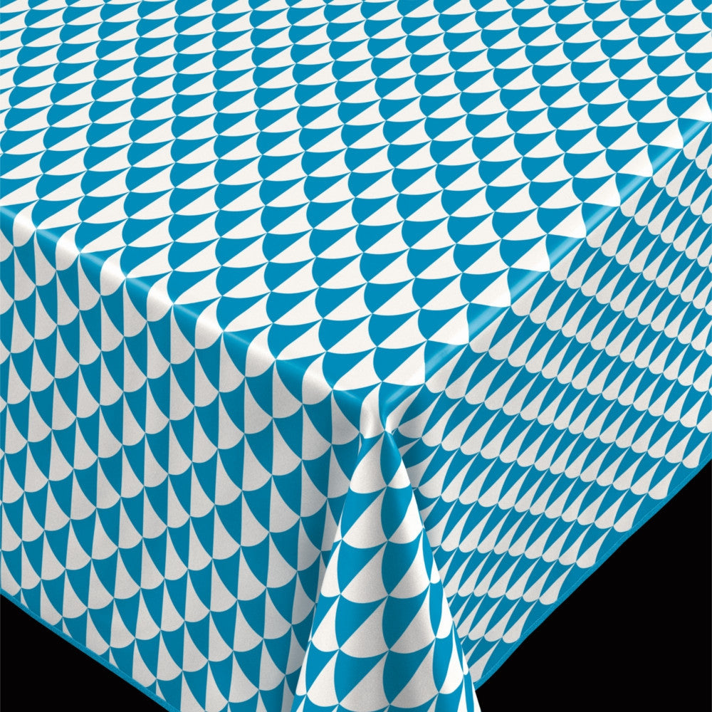 Pirot Teal, vaxduk med snyggt grafisk mönster