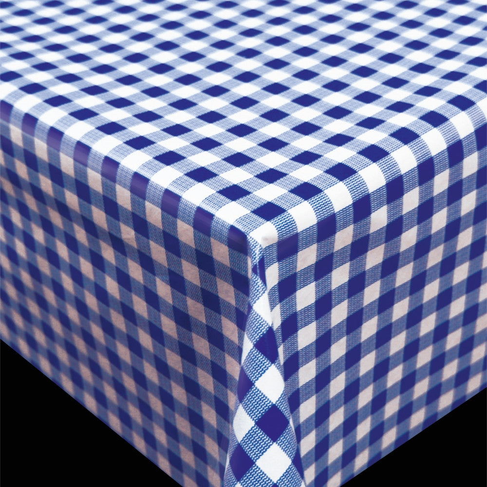 Trend Little Square Blue - blå vit rutig pvc fri vaxduk