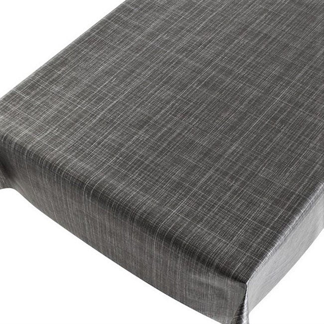 Tweed antracit, vaxduk med lätt präglad yta