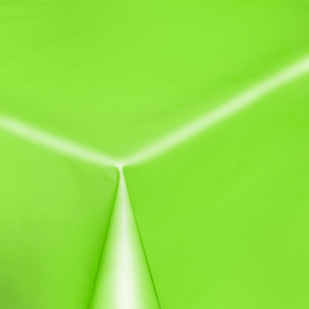 Uni Color - Enfärgad halvblank vaxduk, 140 cm bred - Lime