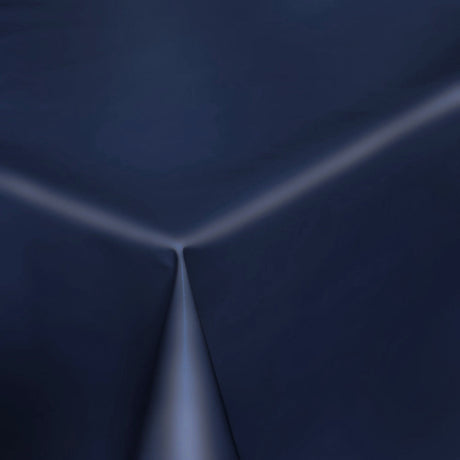 Uni Color - Enfärgad halvmatt vaxduk, 140 cm bred - Indigo blå