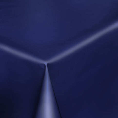 Uni Color - Enfärgad halvmatt vaxduk, 140 cm bred - Mörkblå