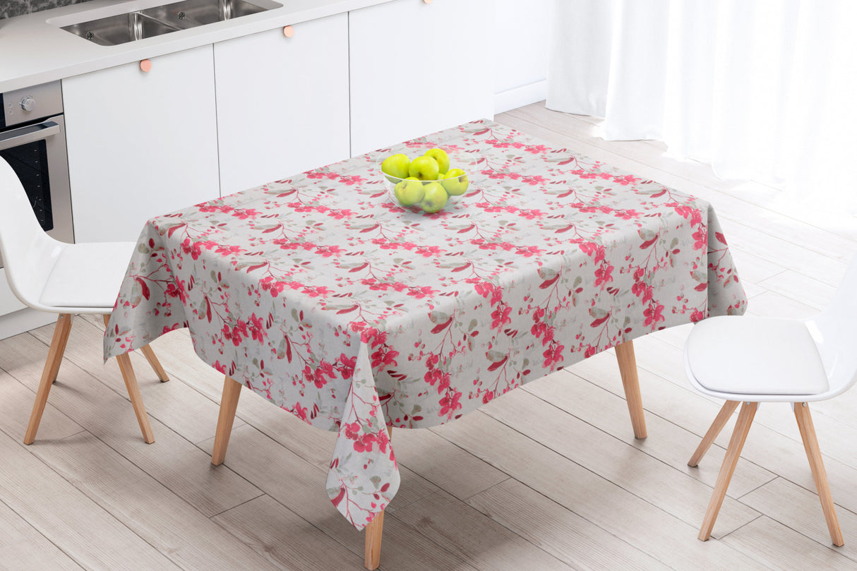 Vanda Rosa - Vackra blad och grenar på linneduk - 100 % linne