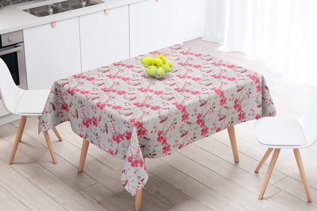 Vanda Rosa - Vackra blad och grenar på linneduk - 100 % linne