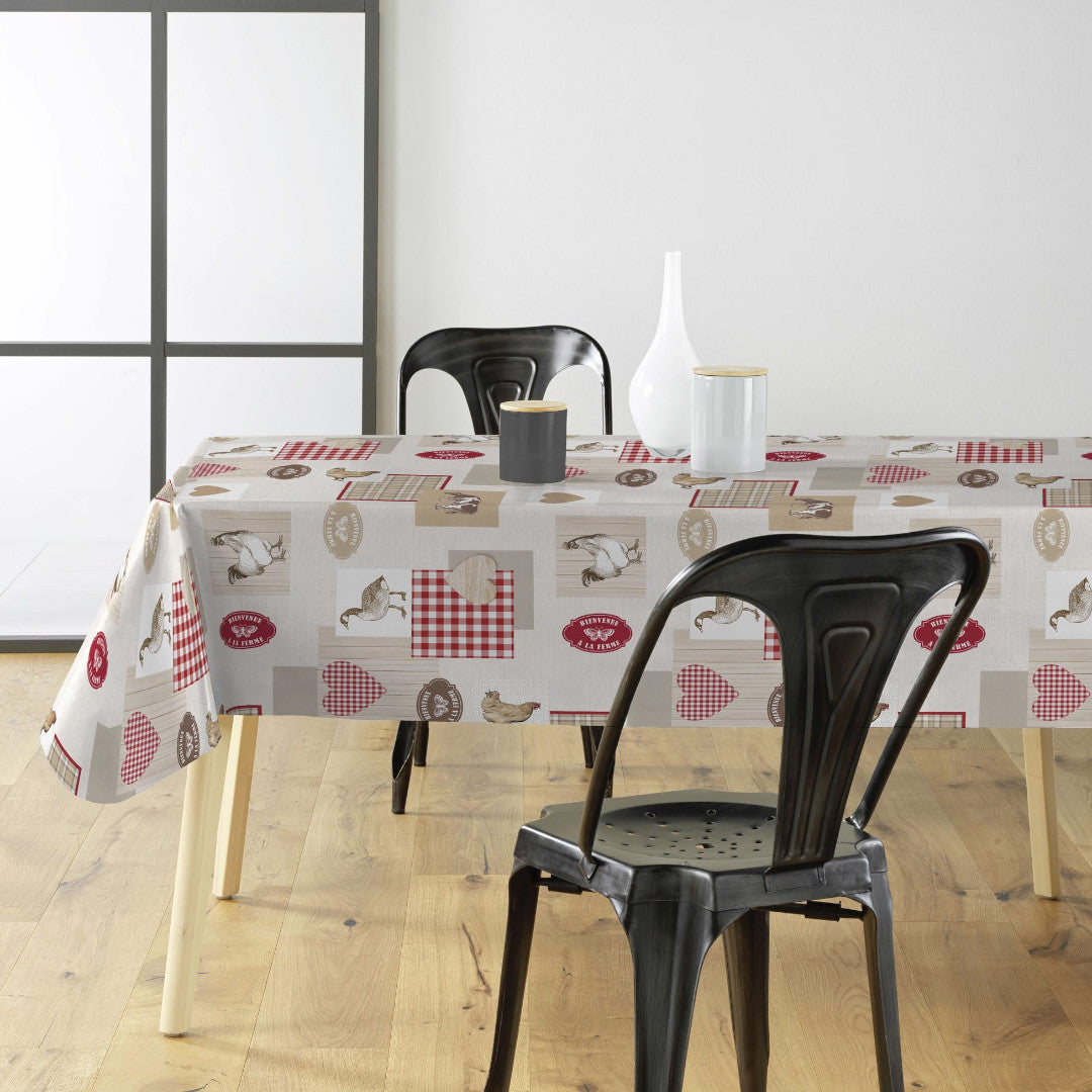 Välkommen till Gården - Vaxduk med en rustik och lantlig stil miljöbild