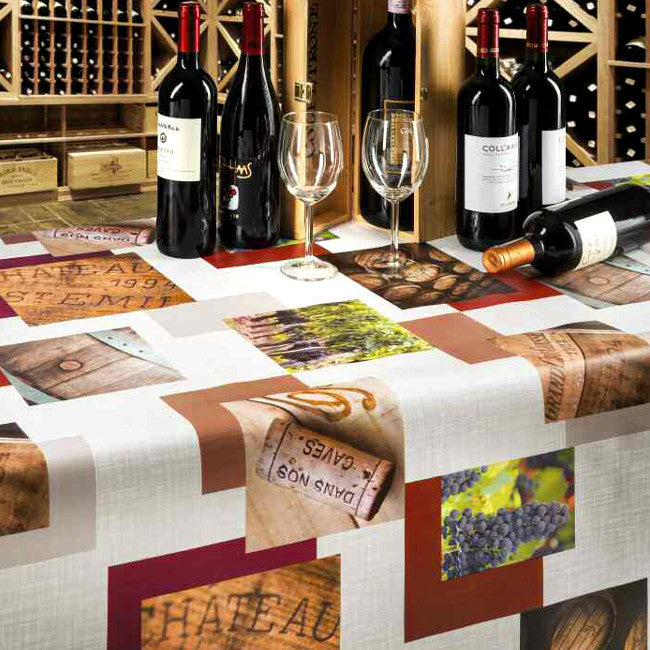 Vino Vingård – elegant vaxduk med motiv från franska vingårdar