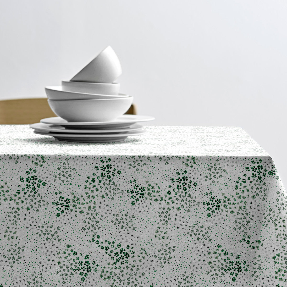 Viola Green - Södahl textilvaxduk i 100% bomull med glidskydd