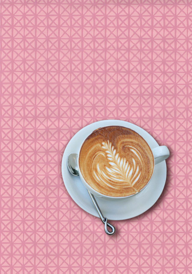 Andy Pastel Pink, lätt präglad vaxduk