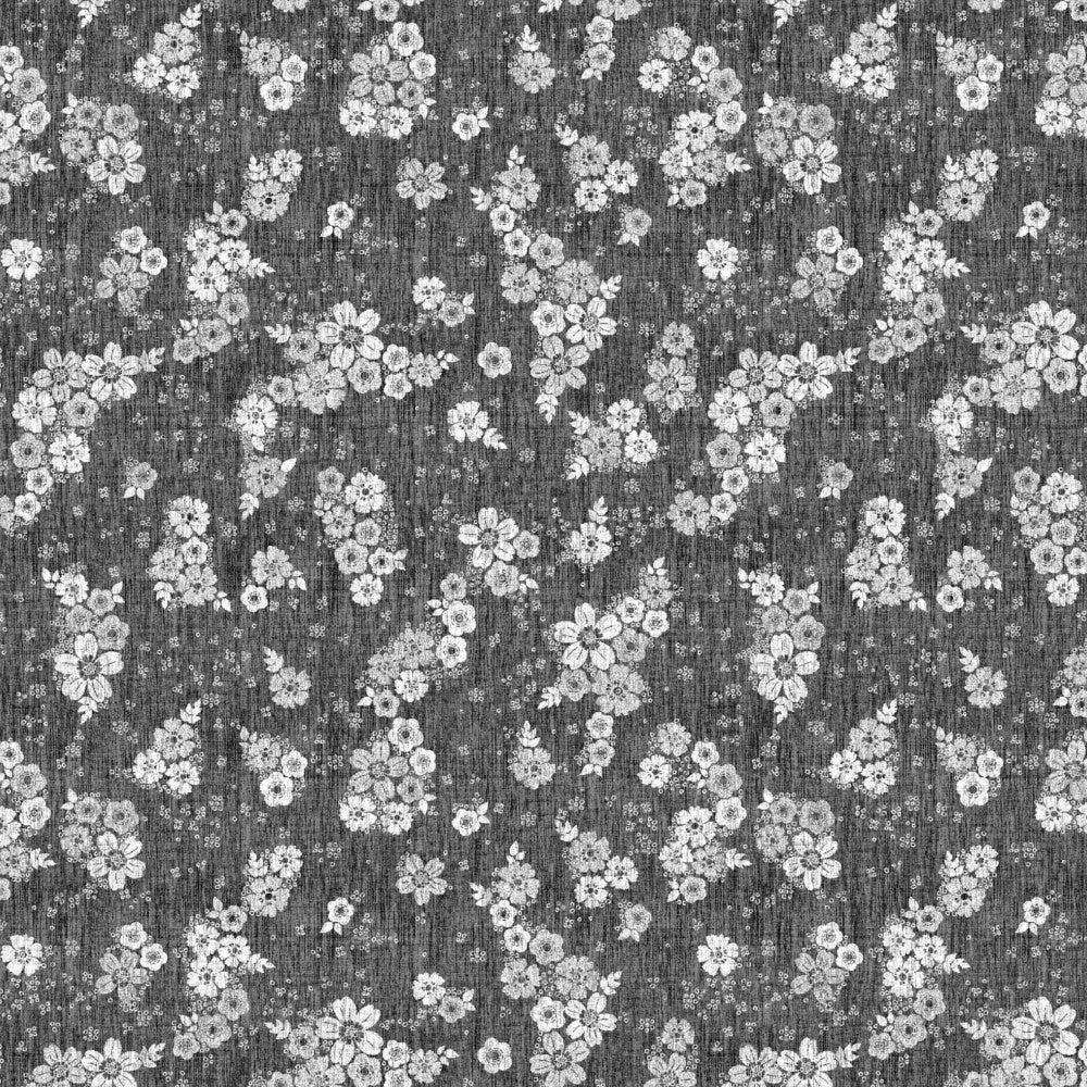 Närbild av Vaxduk - Brudslöja Antracit/vit