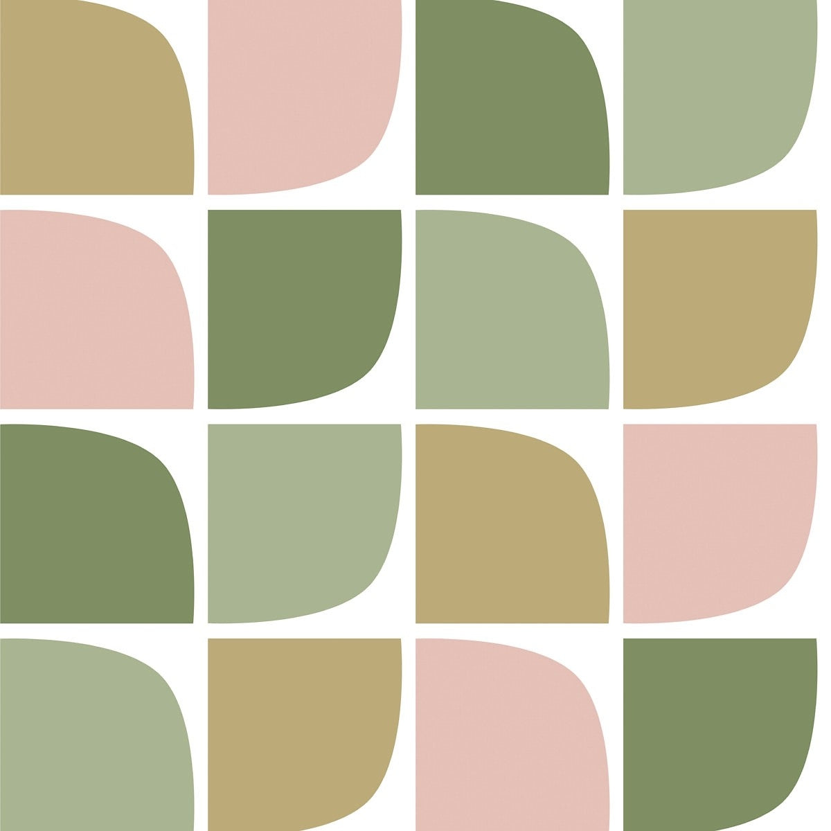 Närbild av Dotty, retro vaxduk med speciella former