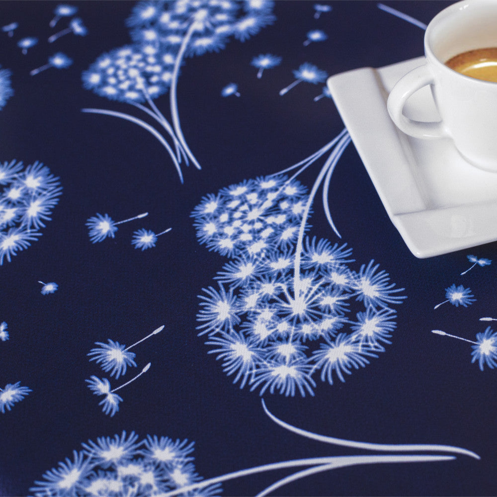 Fnok Blå - Rund vaxduk med resår