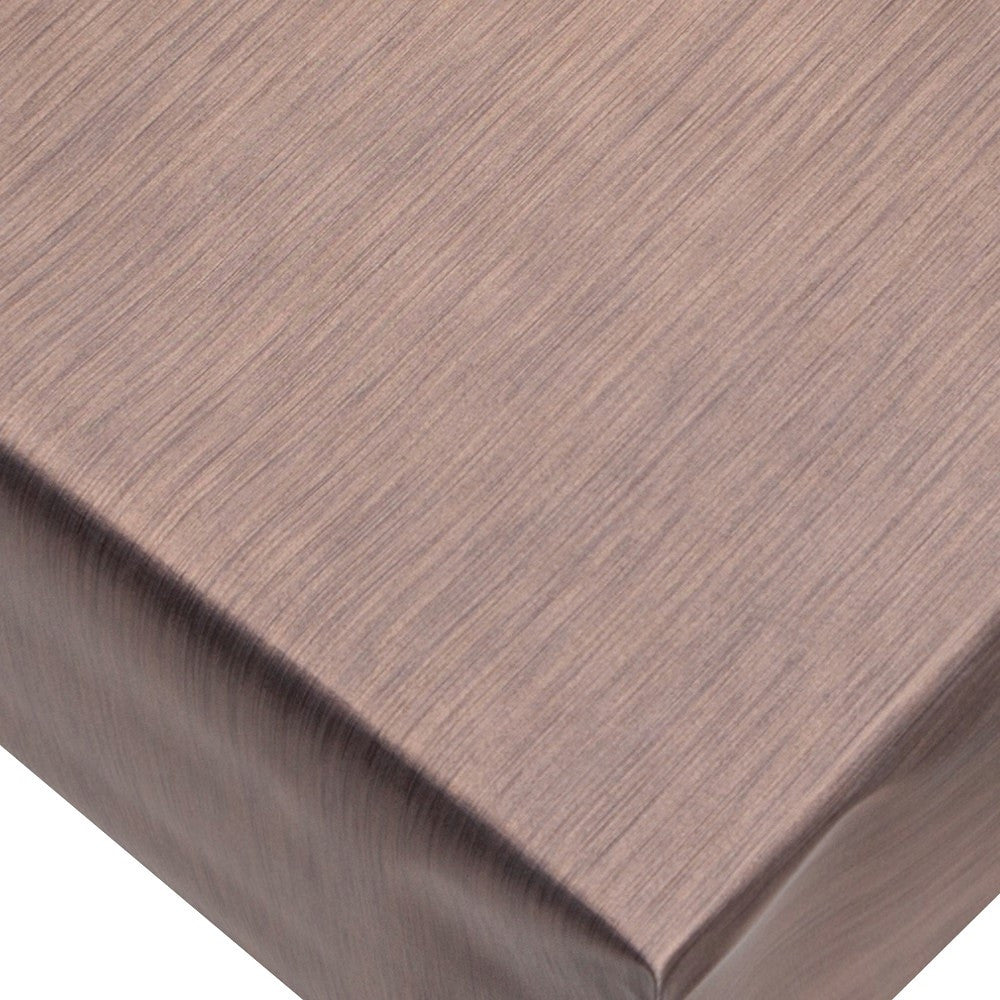 Metallic Kaffe - enfärgad vaxduk i metall look