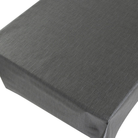 Linen Look Dark Grey - vaxduk med linnelook och präglad yta